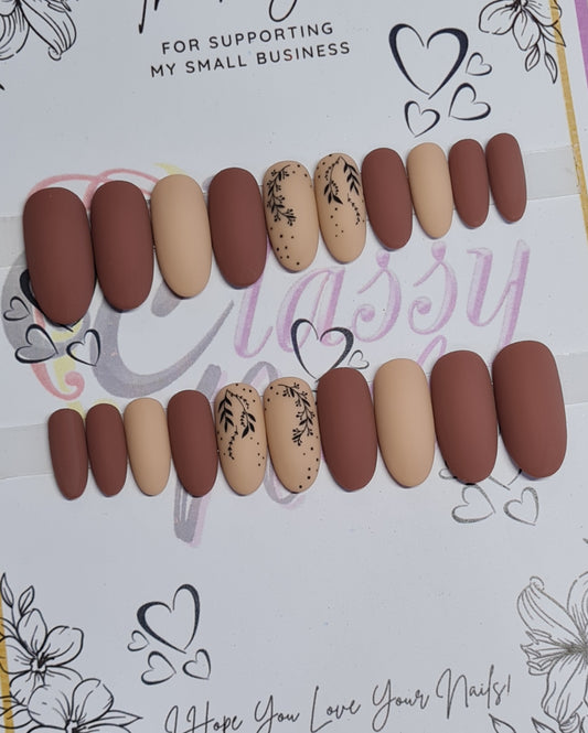 Standard Press On Nails Set #01 MEDIUM