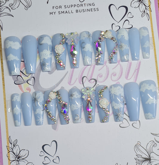 Luxury (B) Press On Nails Set #05 LONG