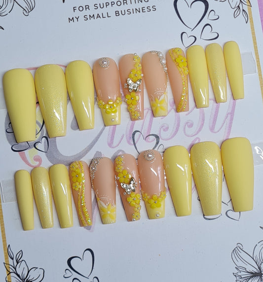 Luxury (A) Press On Nails Set #03 LONG