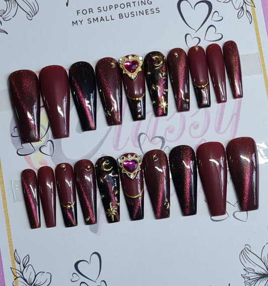 Luxury (A) Press On Nails Set #04 LONG