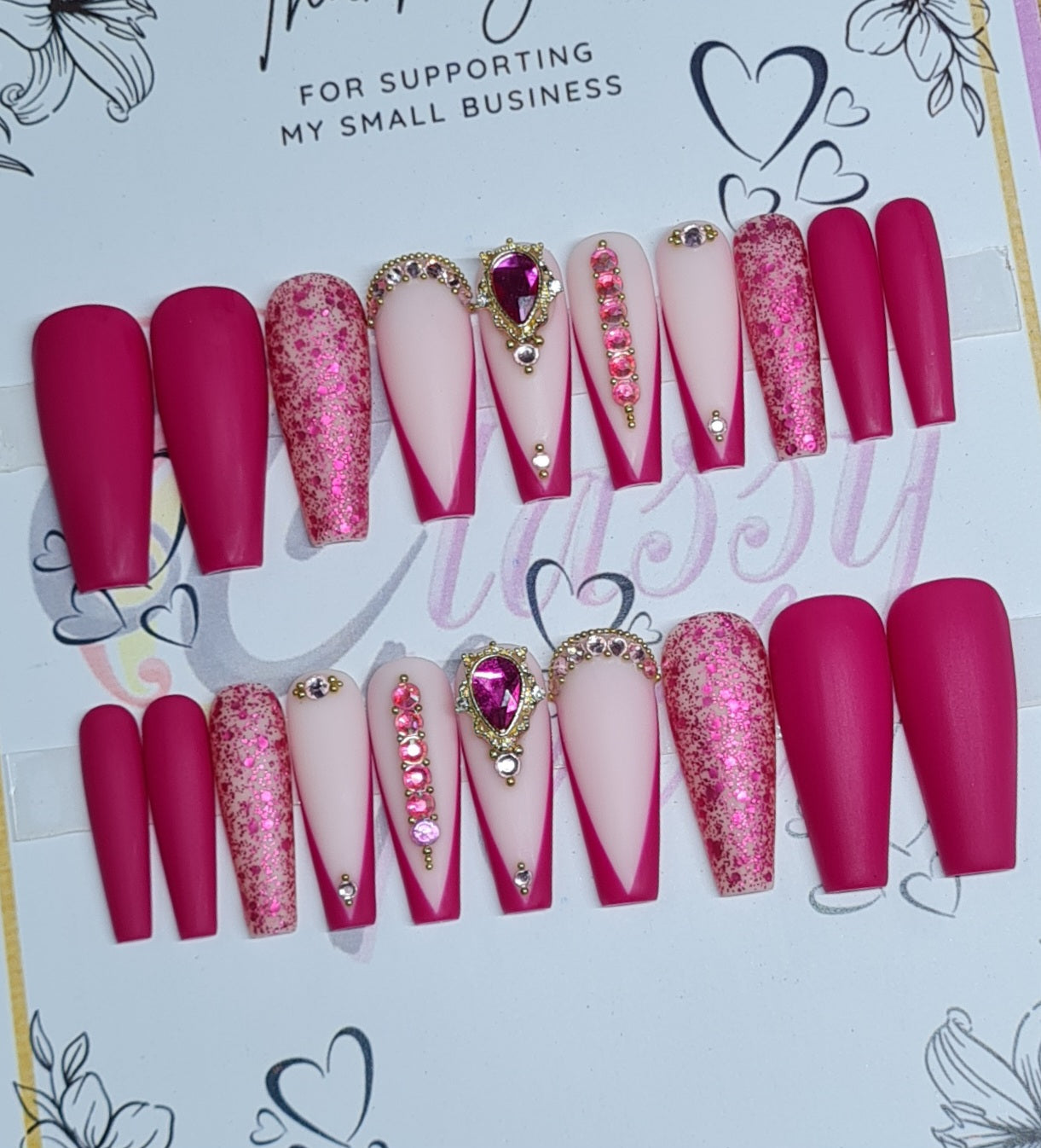 Luxury (A) Press On Nails Set #05 LONG