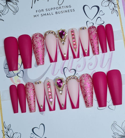 Luxury (A) Press On Nails Set #05 LONG