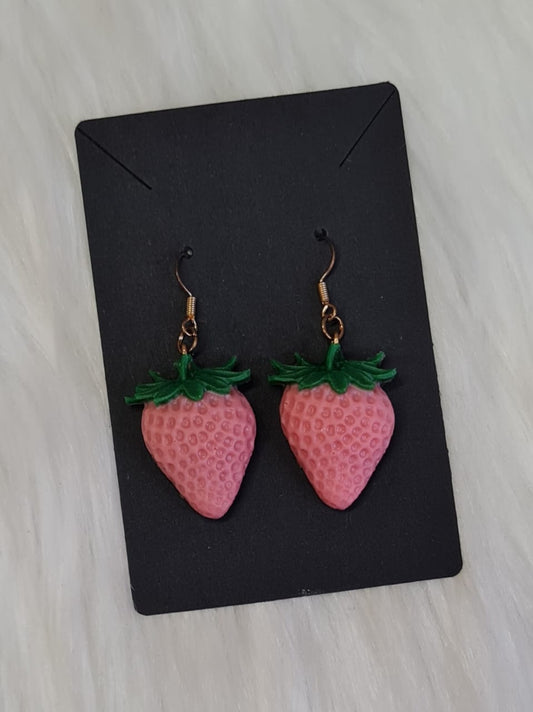 Earring #27 - Pink Strawberry Earrings