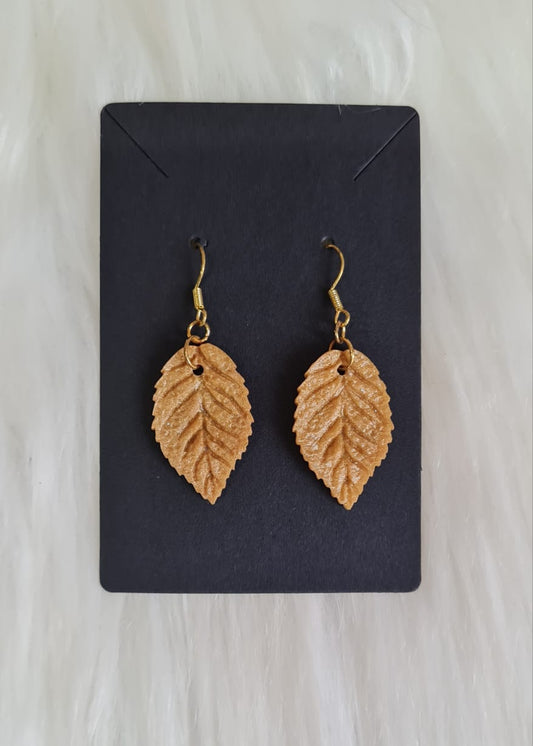 Earring #03 - Gold Leaf Earrings