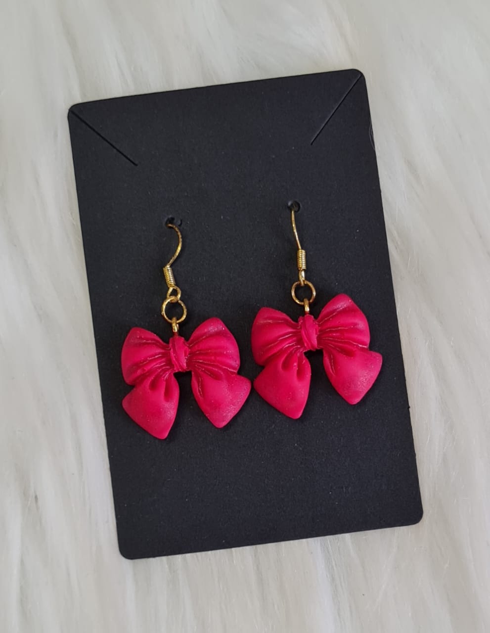 Earring #09 - Pink Bow Earrings