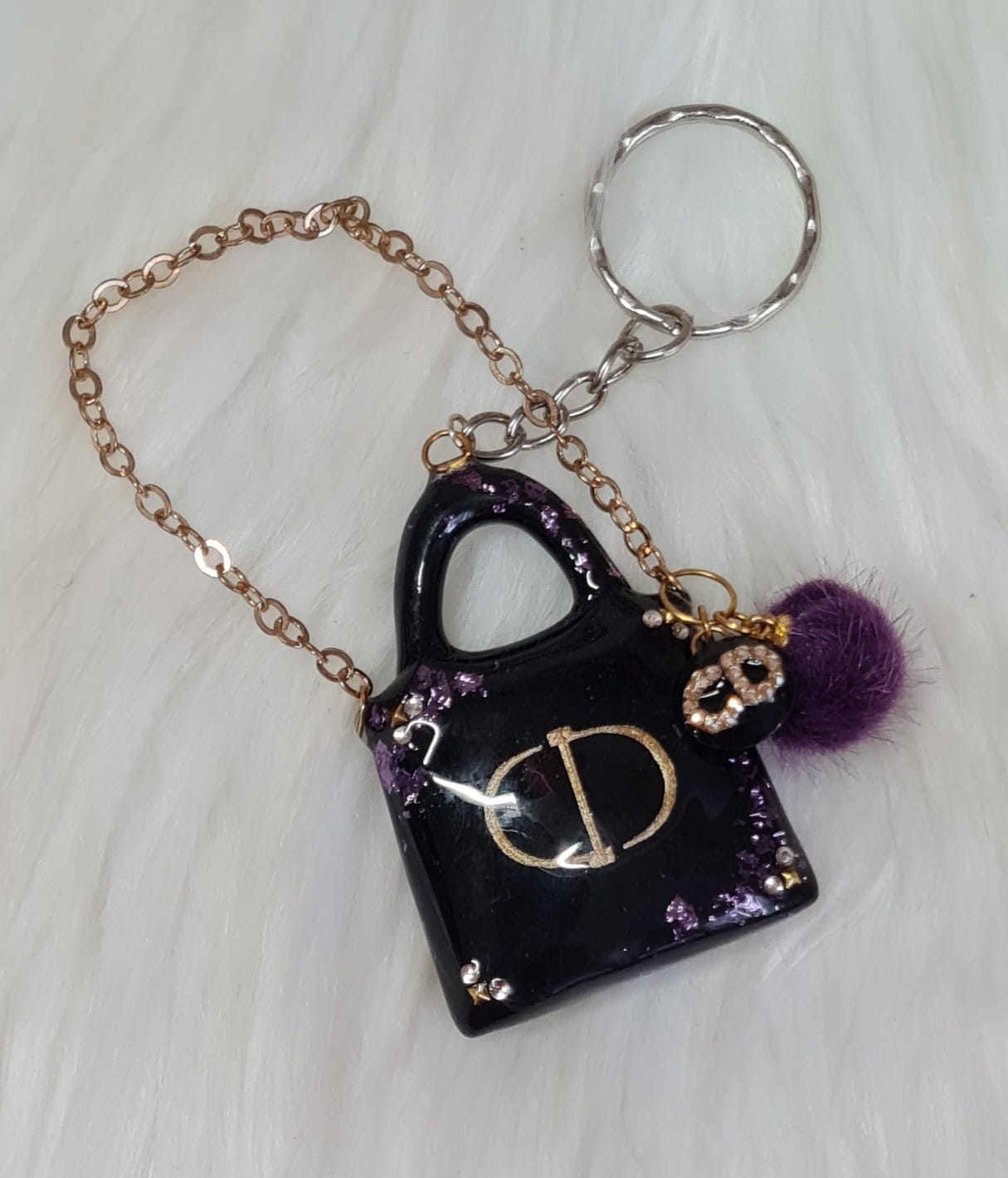 Handmade Keychain #27 - Christian Dior Mini Bag Keychain