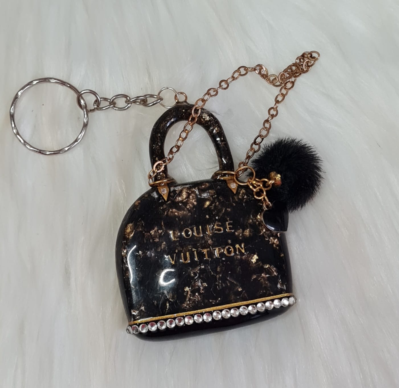 Handmade Keychain #32 - Louise Vuitton Mini Bag Keychain