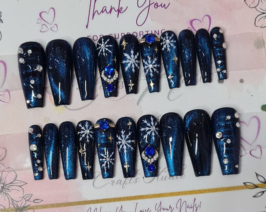 Luxury (B) Press On Nails Set #08 LONG