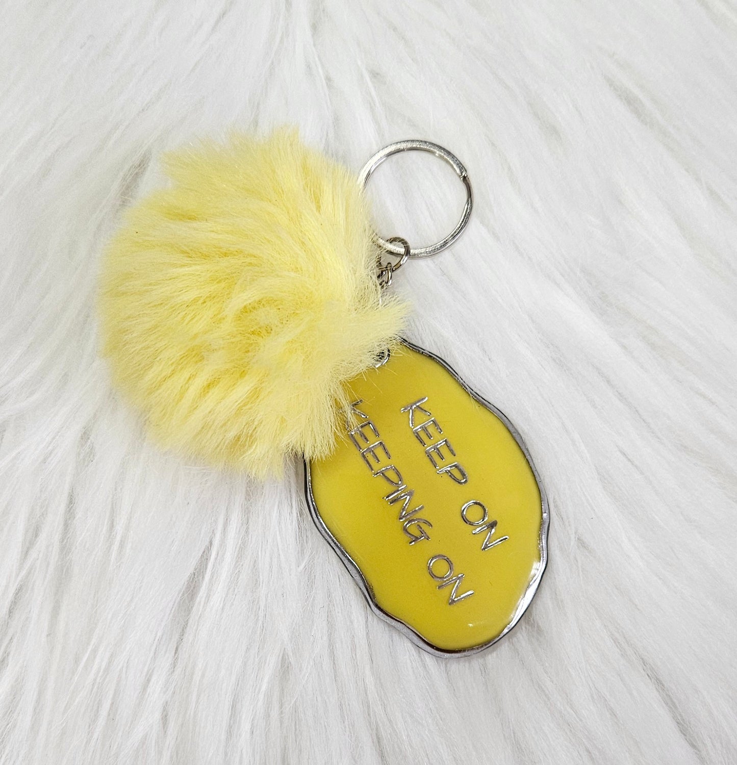Handmade Keychain #45 - Keep On Keeping On Keychain