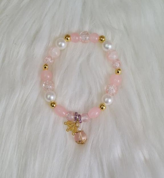 Bead Bracelet #06 - Pink Perl Bead Bracelet