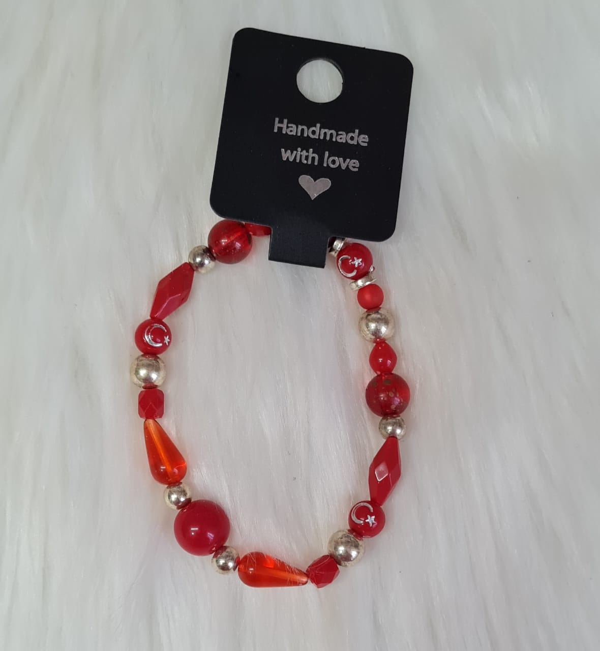 Bead Bracelet #09 - Red Bead Bracelet