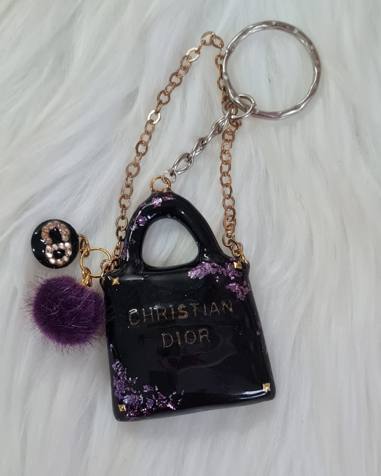 Handmade Keychain #27 - Christian Dior Mini Bag Keychain