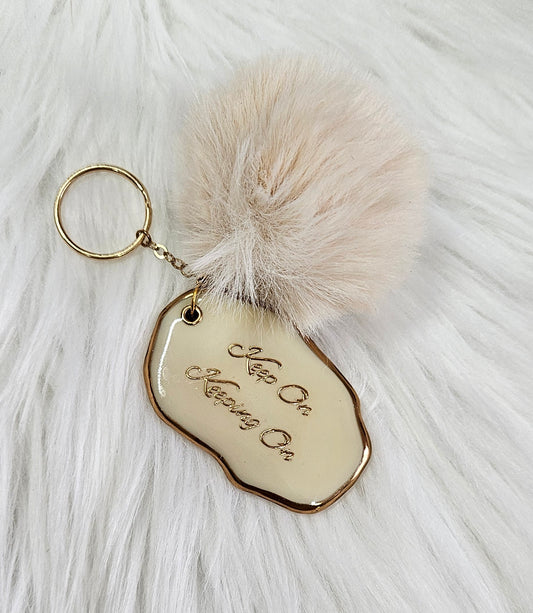 Handmade Keychain #44 - Kepp On Keeping On Keychain